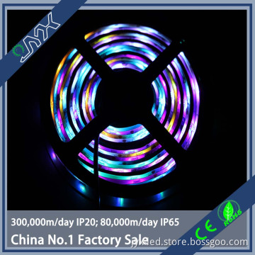 Flexible IP65 Epistar 5050 led strip light DC12V/24V dmx rgb led strip light 5m/roll 30pcs/m color changeable led strip light
